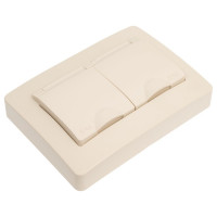 2-местная розетка Systeme Electric скрытой проводки Blanca 16А IP44 250В с заземлением бежевая BLNRS441127