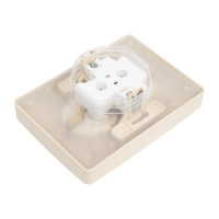 2-местная розетка Systeme Electric скрытой проводки Blanca 16А IP44 250В с заземлением бежевая BLNRS441127