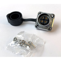 4-полюсный водостойкий разъём TTAF Elektronik IP67 в панель 500V 20A TT20-04F-PE-01-001