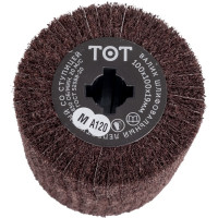 Валик шлифовальный (100х100х19 мм; AM120 MEDIUM+P120) TOTFLEX 4631159668788