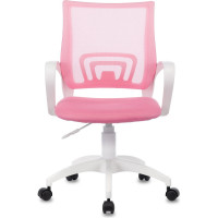 Компьютерное кресло Бюрократ CH-W695NLT розовый крестовина пластик белый CH-W695NLT/PK/TW-13A