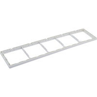 Пятипостовая рамка CGSS горизонтальная/вертикальная, белая Практика PL-P105-WCG