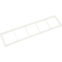 Пятипостовая рамка CGSS горизонтальная/вертикальная, белая Практика PL-P105-WCG