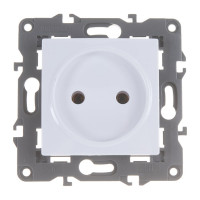 Розетка ЭРА 14210501 2P, 16A, 250В, IP20, Elegance, белый Б0034284
