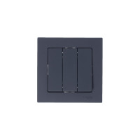 3-клавишный выключатель Systeme Electric AtlasDesign Грифель сх.1+1+1, 10АХ, механизм SE ATN000731