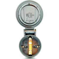 Кабельная розетка Schuko Bals 16A, 3p 250V, IP54, черный MULTI-GRIP 1 шт. 7488-b