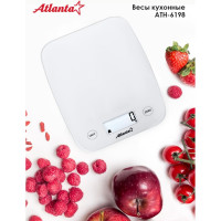 Кухонные электронные весы Atlanta ATH-6198 white