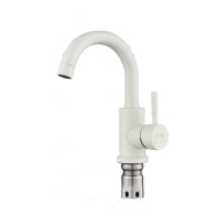 Смеситель для раковины OUTE белый, из нержавеющей стали T40301K-341