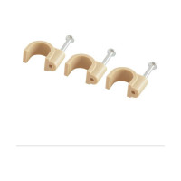 Крепеж для проводов (скоба) TDM ELECTRIC 9мм круглая пластиковая сосна упаковка 50 штук SQ0514-0094