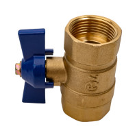 Шаровой кран RM -L ВР-ВР 3/4 муфтовый, бабочка Ду20 Ру30 11Б27п1 RML-34FFB