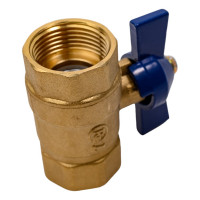 Шаровой кран RM -L ВР-ВР 3/4 муфтовый, бабочка Ду20 Ру30 11Б27п1 RML-34FFB