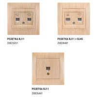 Розетка TDM ELECTRIC компьютерная RJ45 сосна серии "Лама" SQ1815-0316