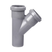 Тройник VALFEX 45 градусов, 32-32, внутренняя канализация 22032032