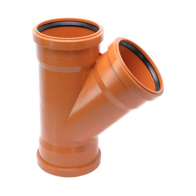 Тройник Ostendorf KGEA 3-х раструбный 110/110x45 Ger 220310