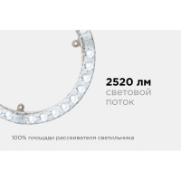 Светодиодный модуль со встроенным драйвером Apeyron 230В, 28Вт, smd2835, 2520Лм, 4000К, ø218x16мм 02-63