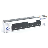 Светодиодный магнитный светильник FERON MGN300 трековый низковольтный 12W, 1080 Lm, 3000К, 30 градусов, черный 41934