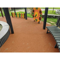 Покрытие из резиновой крошки АМОРТЕКС (1500x3000x10 мм; цвет оранжевый) 0083