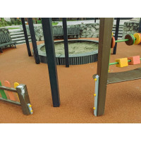 Покрытие из резиновой крошки АМОРТЕКС (1500x3000x10 мм; цвет оранжевый) 0083