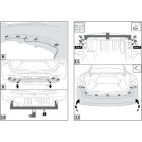 Фаркоп под квадрат Lada Vesta Лада Веста SD/SW 2015-н.в./Vesta CNG/Vesta Cross Кросс BERG F.6017.004