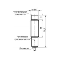 Емкостный датчик Sn=10 мм, корпус М18x1 Пластмасса, Невстраиваемый, IP65, 20-250 AC, NC ТЕКО CSN E41P5-02-10-L 00-00040477