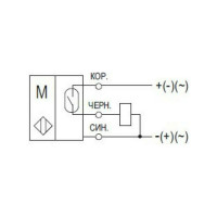 Магниточувств. датчик ТЕКО MS FE8A-41-L Герконовый,Cух контакт NO,Д16Т,3 pin,5...30 В,IP67,кабель, 00-00026625