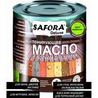 Масло для дерева SAFORA тонирующее, с воском, калужница, 1 л МД1000/1