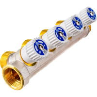 Распределительный коллектор STOUT 3/4, 4 отвода 3/4 ЕК SMB 6851 343404 RG008S37S5IFP8