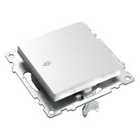 1-клавишный переключатель STEKKER (механизм), GLS10-7105-03, 250V, 10А, серия Катрин, серебро 39576