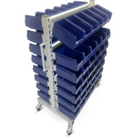 Мобильный стеллаж с ящиками МеталлКарт Д 209