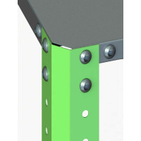 Стеллаж ООО Металекс Metalex AIR 2000x1600x600 4 полки SMAIV201660