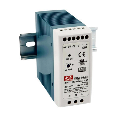 Источник питания Mean Well AC/DC DRA-60-24 60Вт Т02280815