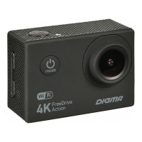 Видеорегистратор DIGMA FreeDrive Action 4K WiFi черный, 8Mpix 2160x3840 2160p, 150 гр. 1132275