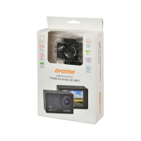 Видеорегистратор DIGMA FreeDrive Action 4K WiFi черный, 8Mpix 2160x3840 2160p, 150 гр. 1132275