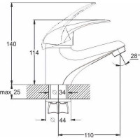 Смеситель для умывальника G-Lauf KLO1-A048