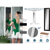 Настенное зеркало Мебелик BeautyStyle 9 белое 7366