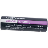 Батарейка GoPower 14505 PC1 Li-SOCl2 3.6V 00-00015333