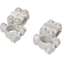 Клеммы АКБ StartVOLT в комплекте латунь, две прижимные планки для проводов до 50мм кв. SBT 027