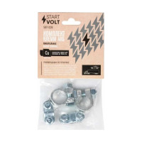 Клеммы АКБ StartVOLT в комплекте латунь, прижимная планка для проводов до 50 мм. кв. SBT 028