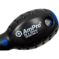 Крестовая отвертка AmPro короткая, PH2x38 мм T32029