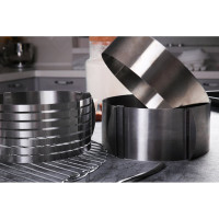 Кольцо для выпечки S-Chief с регулировкой размера диаметр 16-30 см нержавеющая сталь 636214