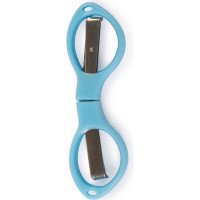 Ножницы Gamma G-900 для рукоделия, складные, в блистере, 100 мм, голубые 642313