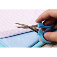 Ножницы Gamma G-900 для рукоделия, складные, в блистере, 100 мм, голубые 642313