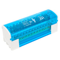 Шина на DIN-рейку в корп. кросс-модуль HLT 2x15 L+PEN 4670042790243 081-06-03