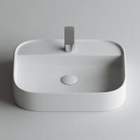 Умывальник чаша Ceramicanova Element накладная, прямоугольная, 550x450x110 мм CN6034