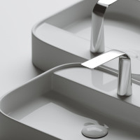 Умывальник чаша Ceramicanova Element накладная, прямоугольная, 550x450x110 мм CN6034