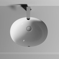 Умывальник Ceramicanova Element овальный, встраиваемый под столешницу 510x420x195 мм CN6042