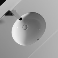 Умывальник Ceramicanova Element овальный, встраиваемый под столешницу 510x420x195 мм CN6042