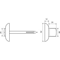Накладка фиксатор Palladium R AB/CP BK 00009463