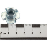 Крыльчатая мебельная забивная гайка DINFIX DIN 1624, оцинкованная, М10, 50 шт. 00-00002848