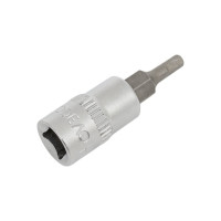 Головка со вставкой шестигранник 3 мм, 1/4"DR, 38 мм АвтоDело 39617 15556
